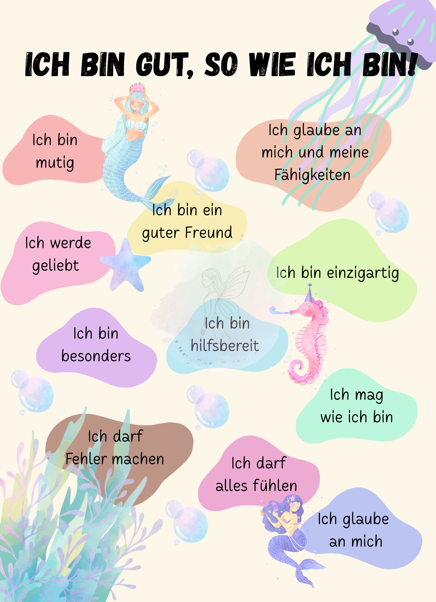 Ich bin gut - Digitale Datei A4 oder A3