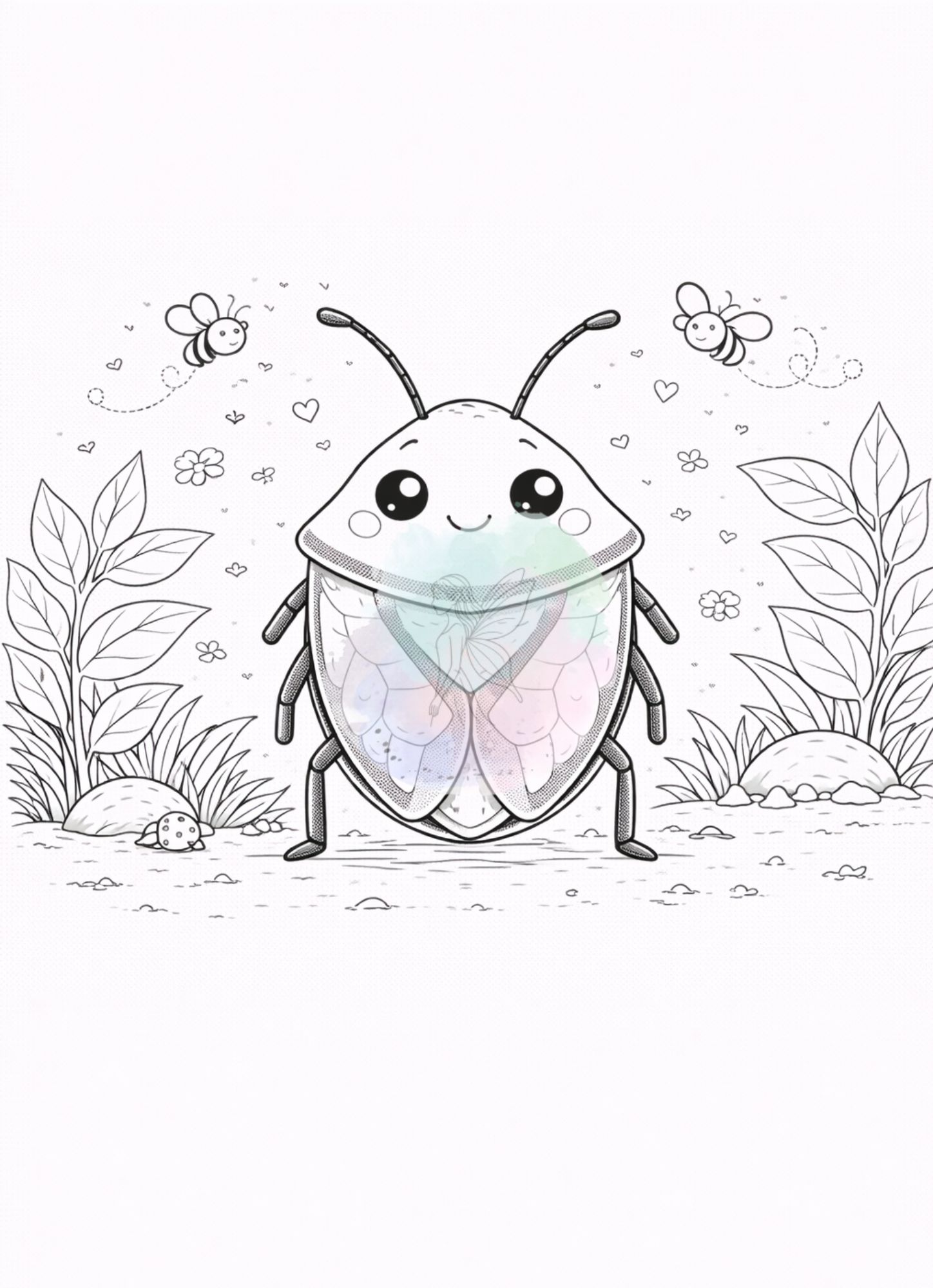 Ausmalbilder Insekten