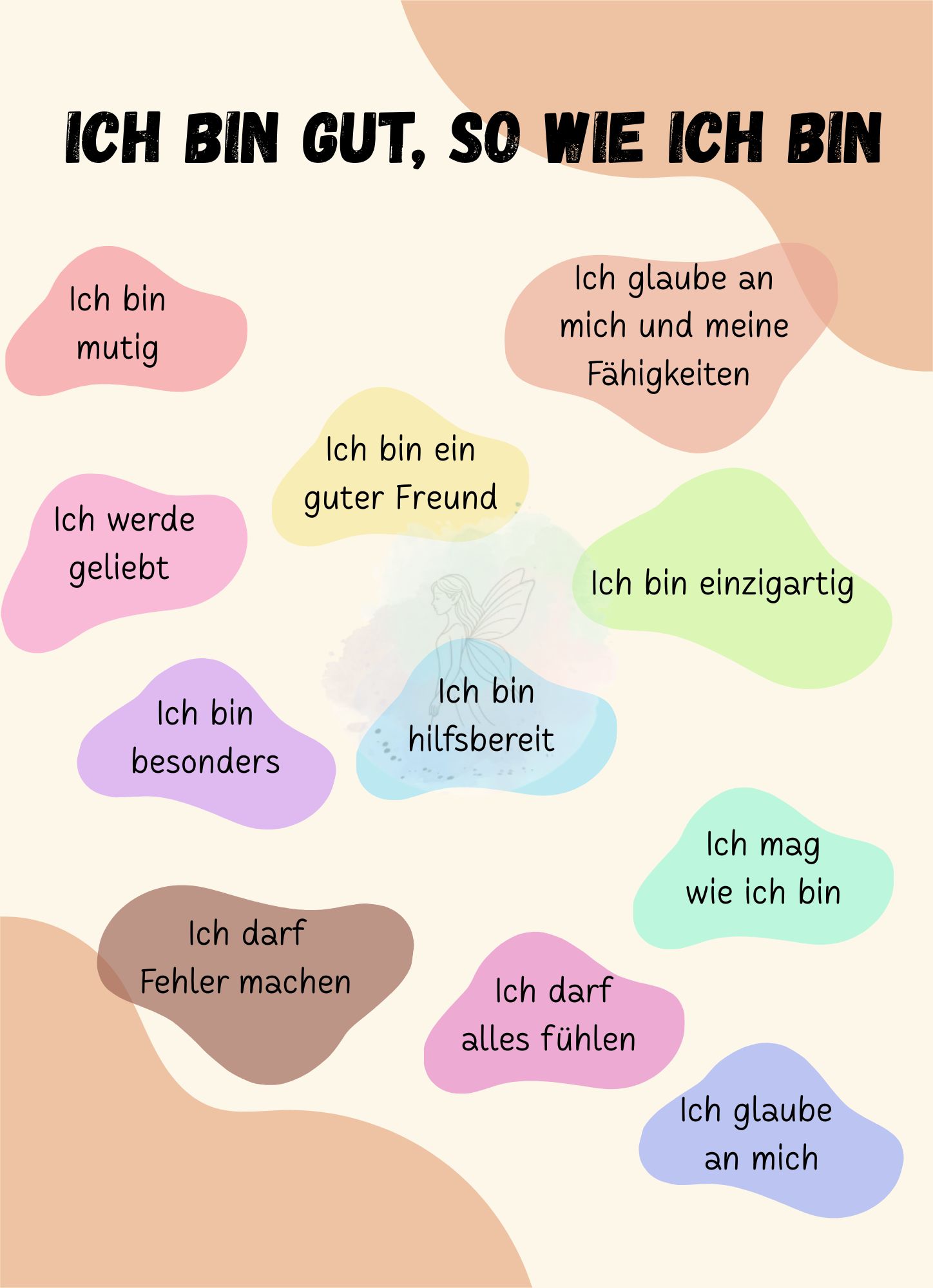 Ich bin gut - Digitale Datei A4 oder A3