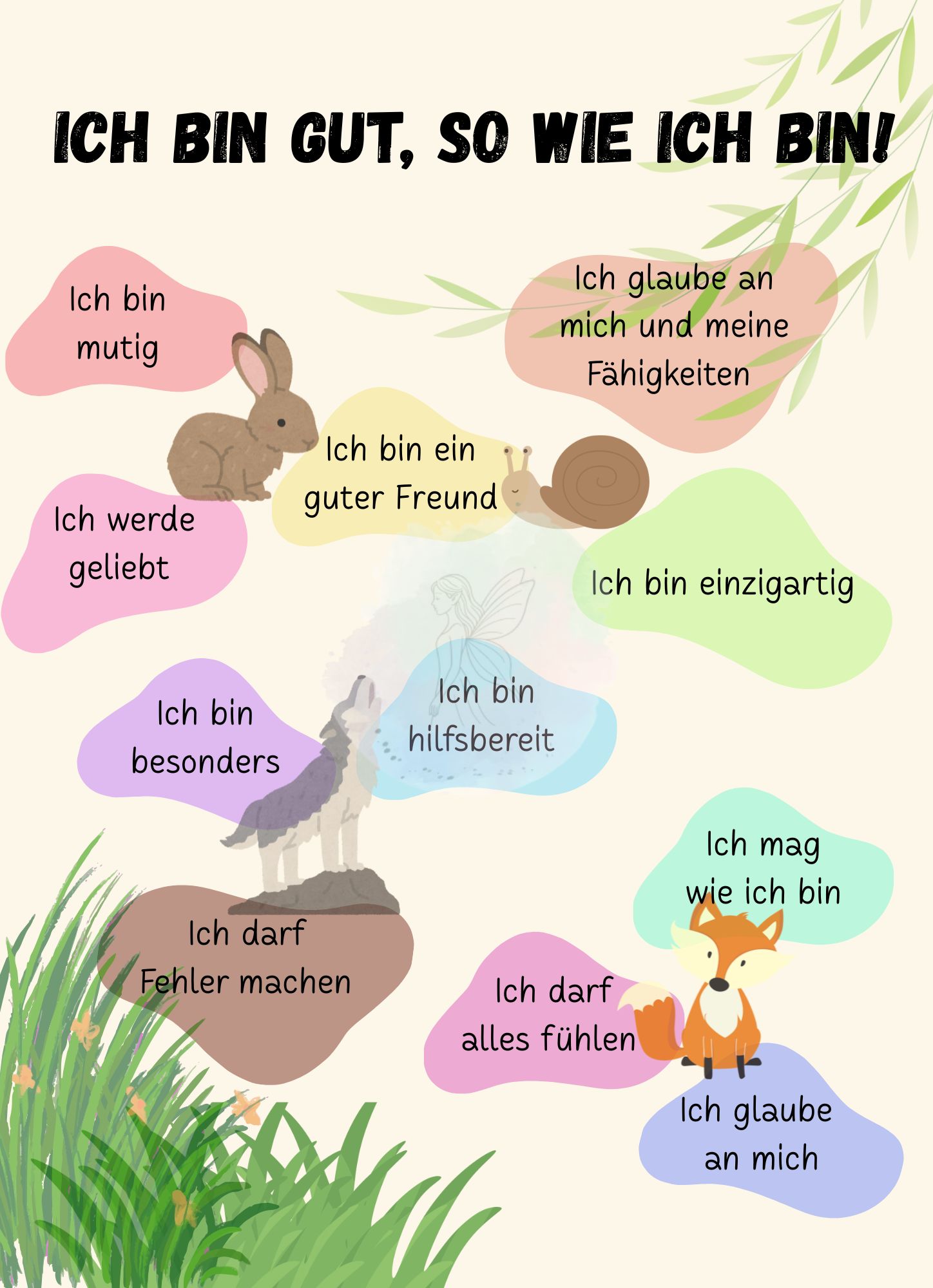 Ich bin gut - Digitale Datei A4 oder A3