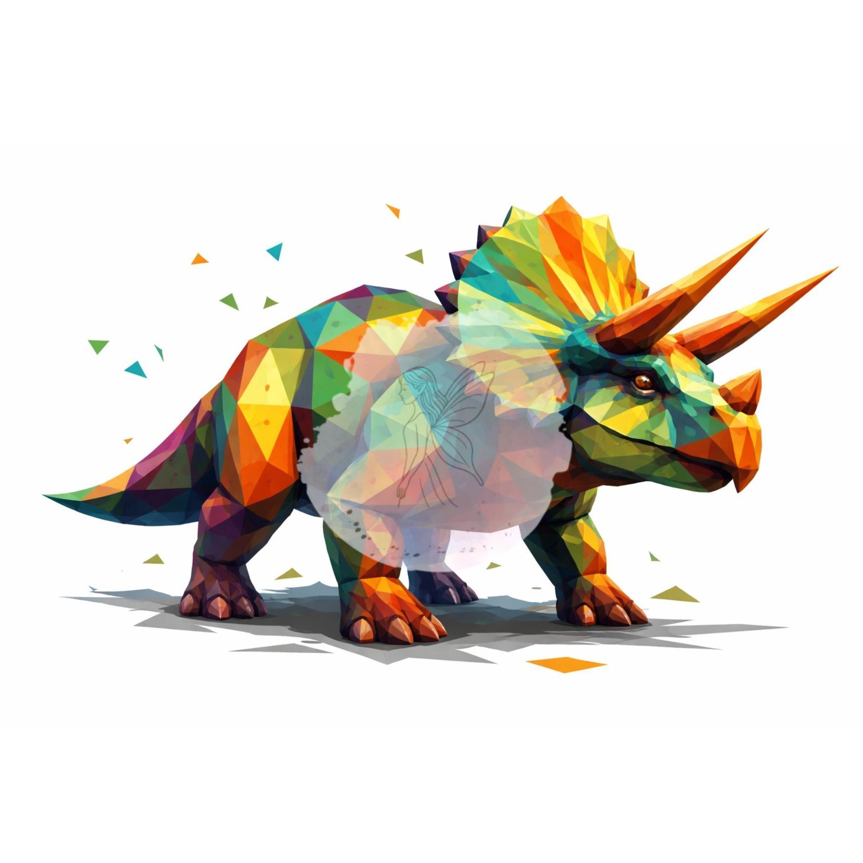 Geometrix Dinosaurier SVG