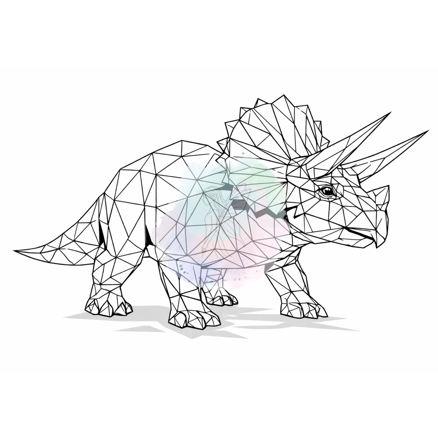 Geometrix Dinosaurier SVG