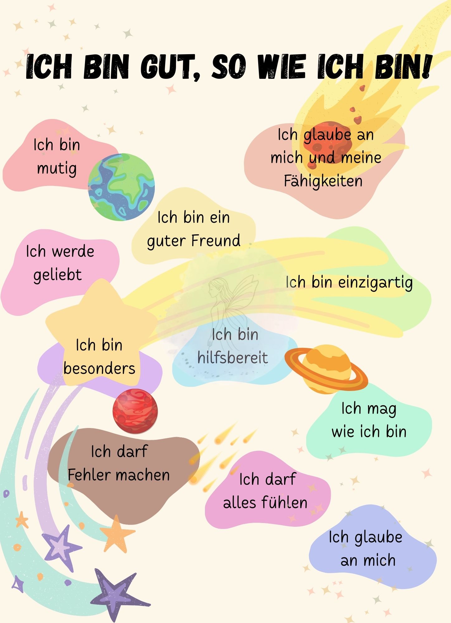 Ich bin gut - Digitale Datei A4 oder A3