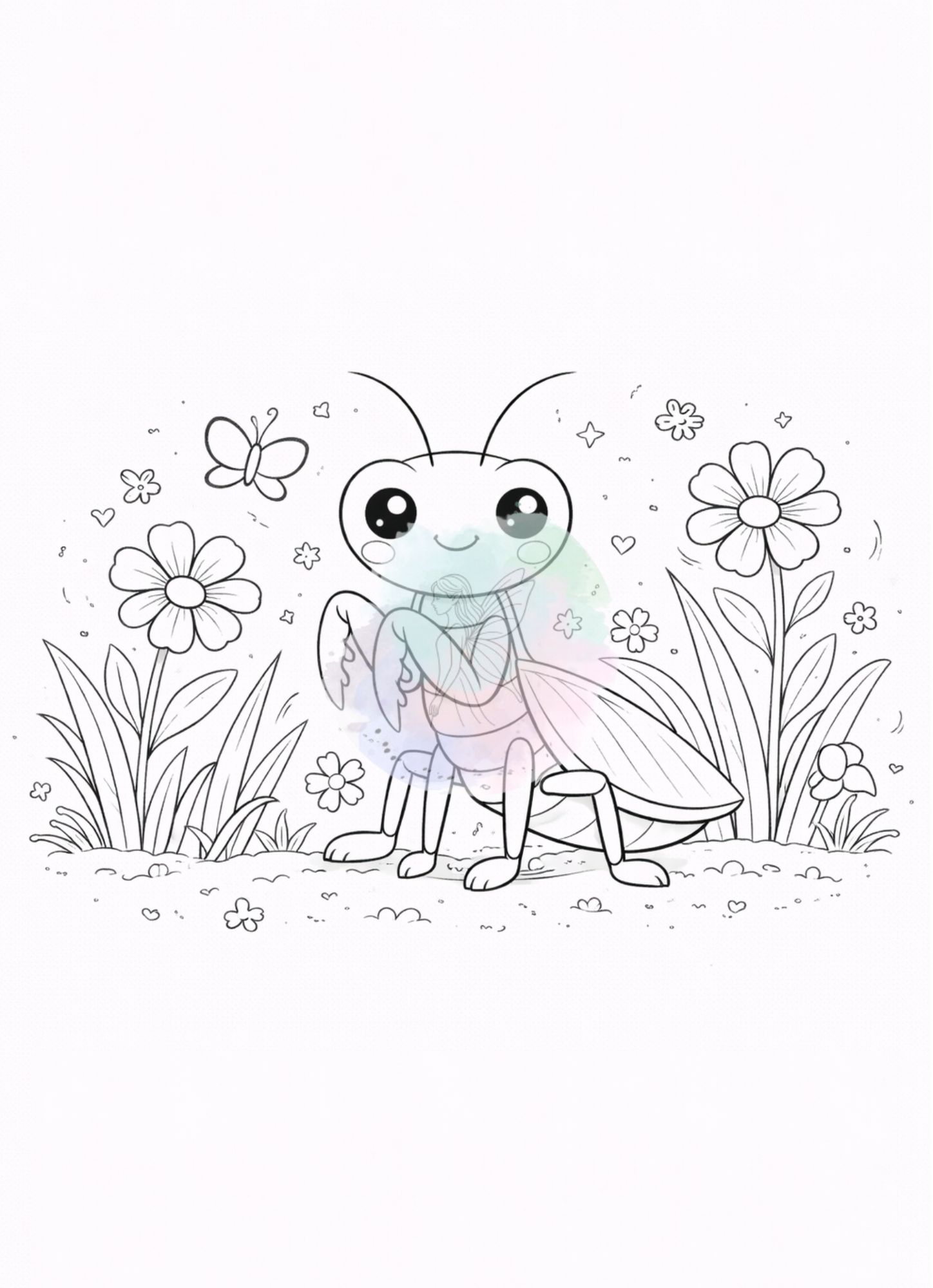 Ausmalbilder Insekten
