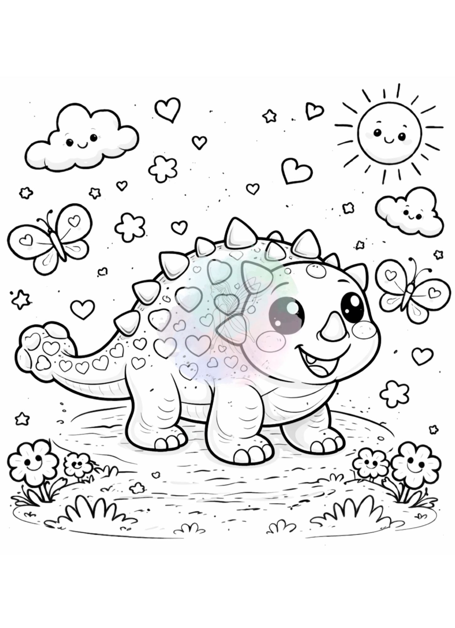 Ausmalbilder Dino