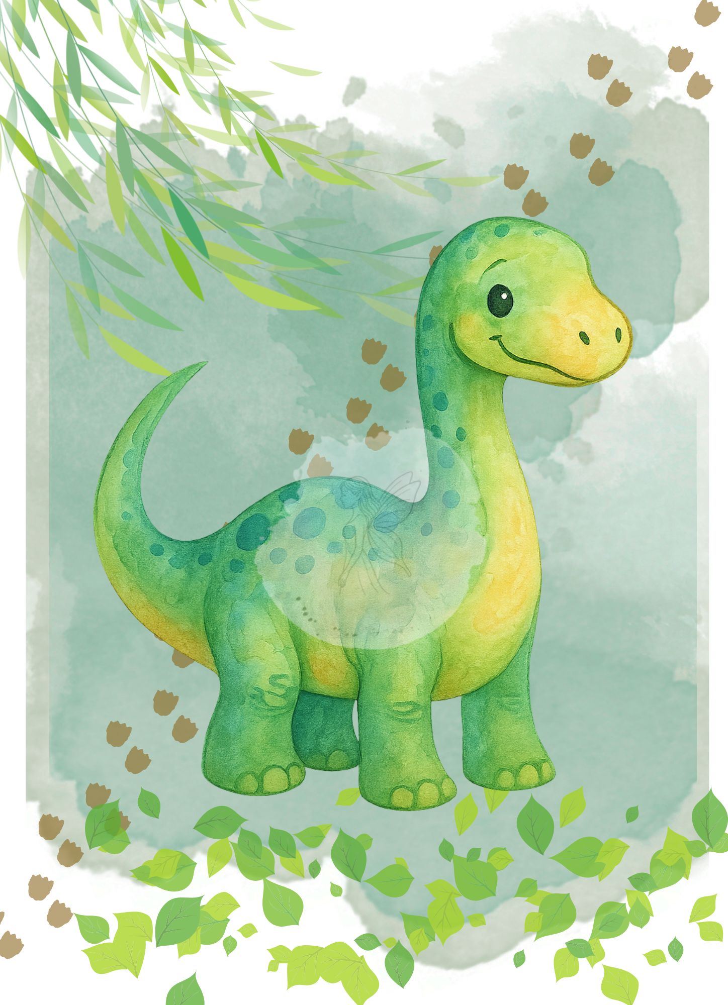 Dinozauber 3er Set - Digitale Datei A4/A3