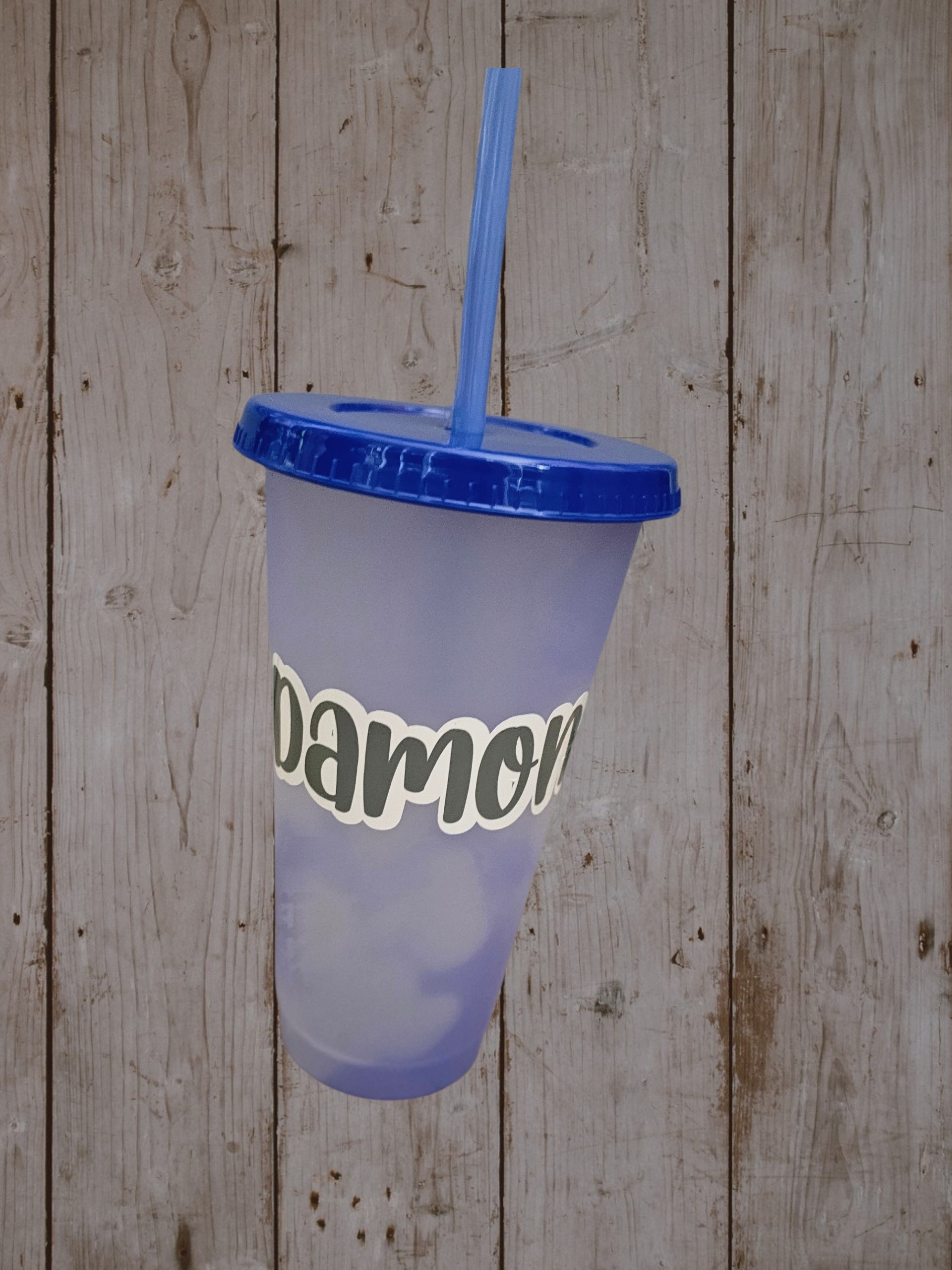 Farbwechsel-Strohhalmbecher 700 ml
