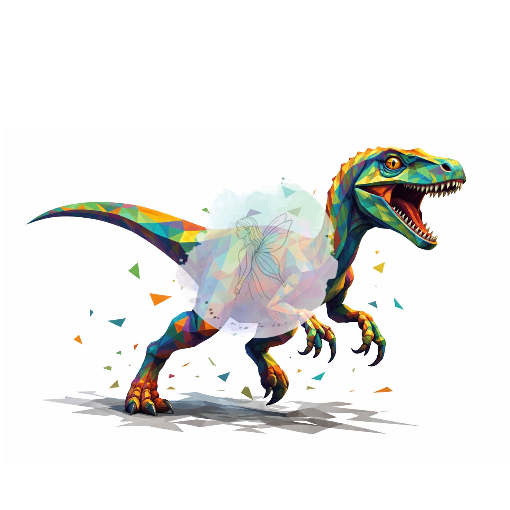 Geometrix Dinosaurier SVG - RAPTOR