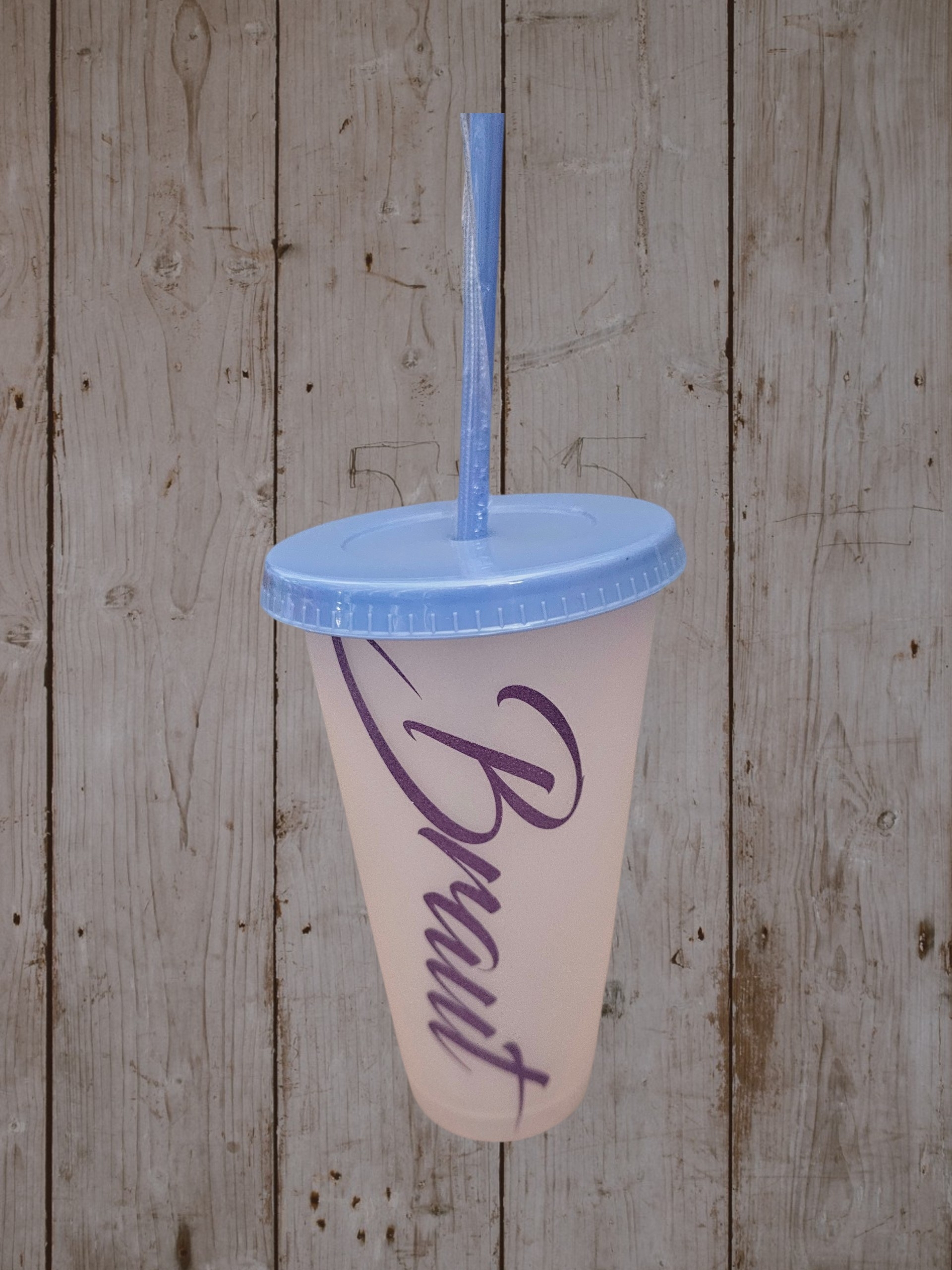 Strohhalmbecher "Braut"