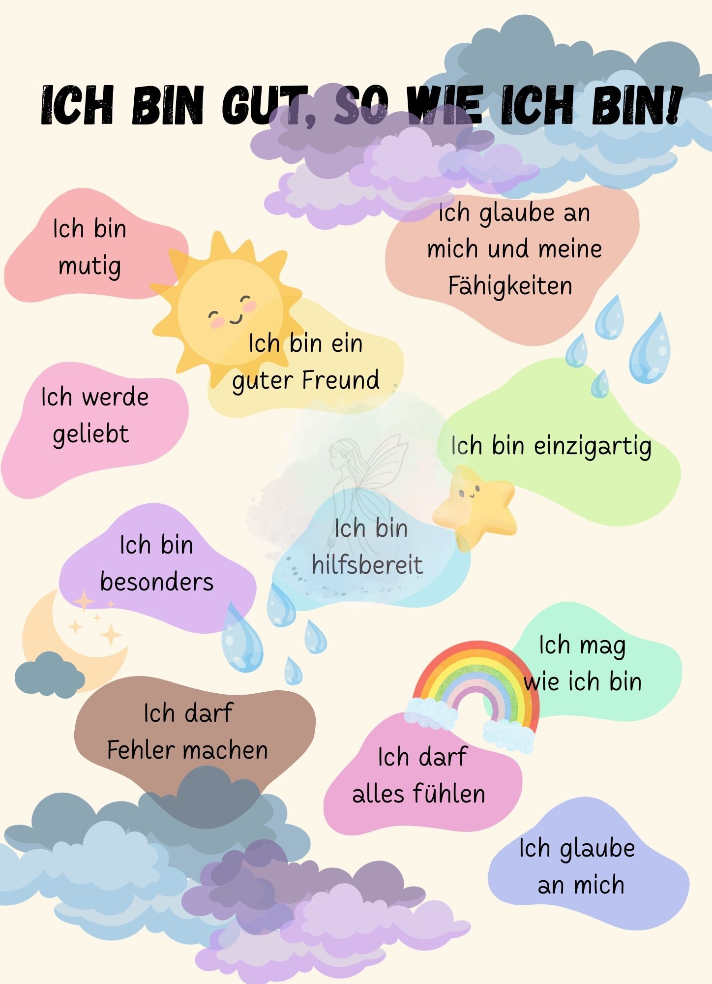 Ich bin gut - Digitale Datei A4 oder A3