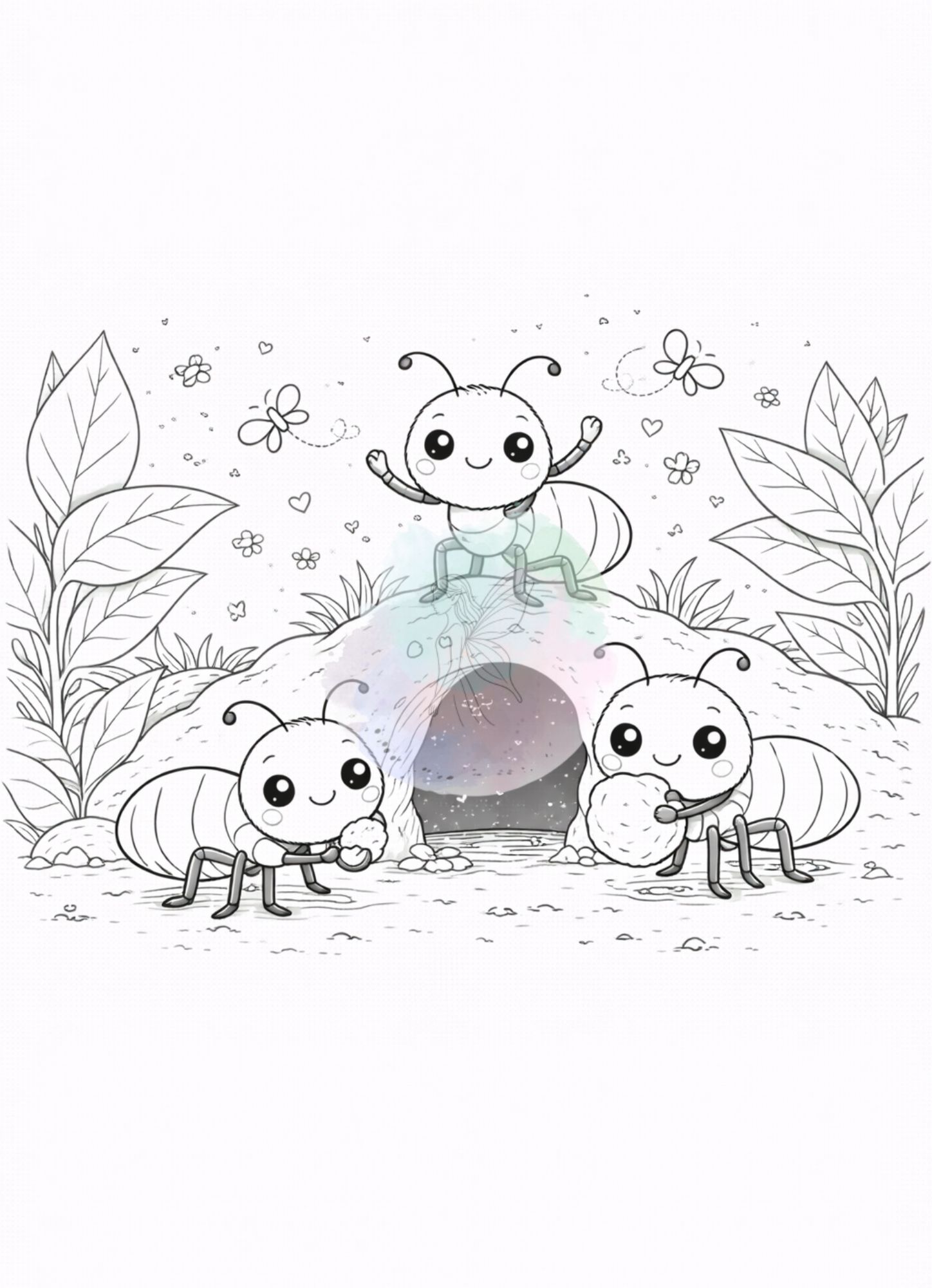 Ausmalbilder Insekten