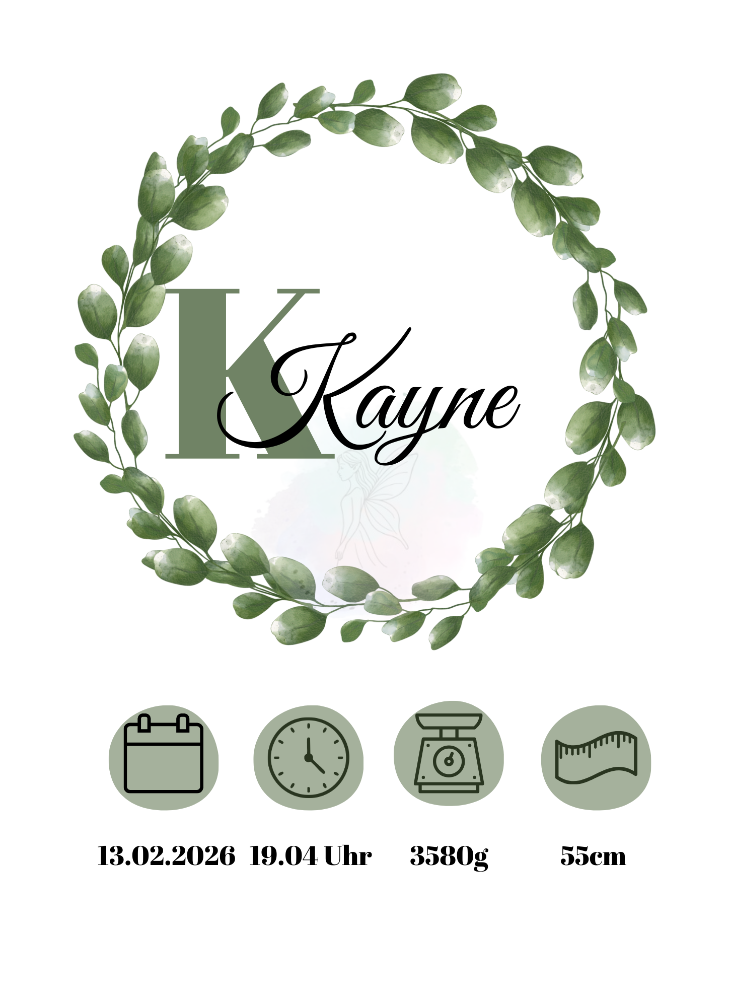 Wunderkranz - Digitale Datei  A4/A3