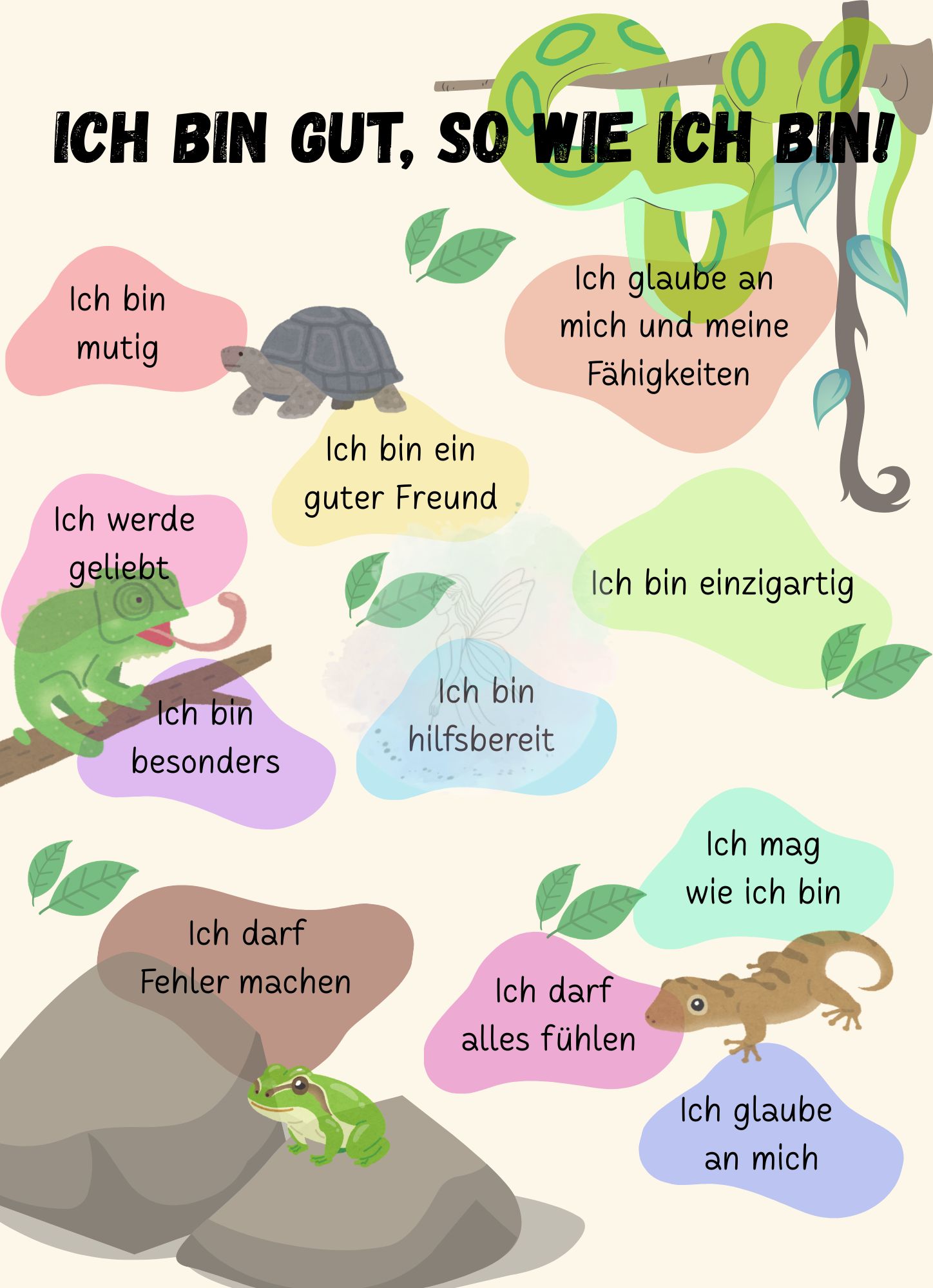 Ich bin gut - Digitale Datei A4 oder A3