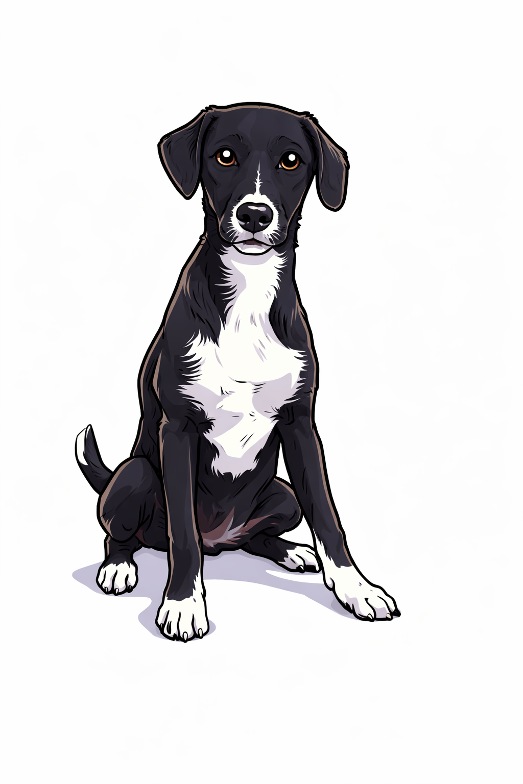 Hund Comic Art - Digitale Datei A4/A3