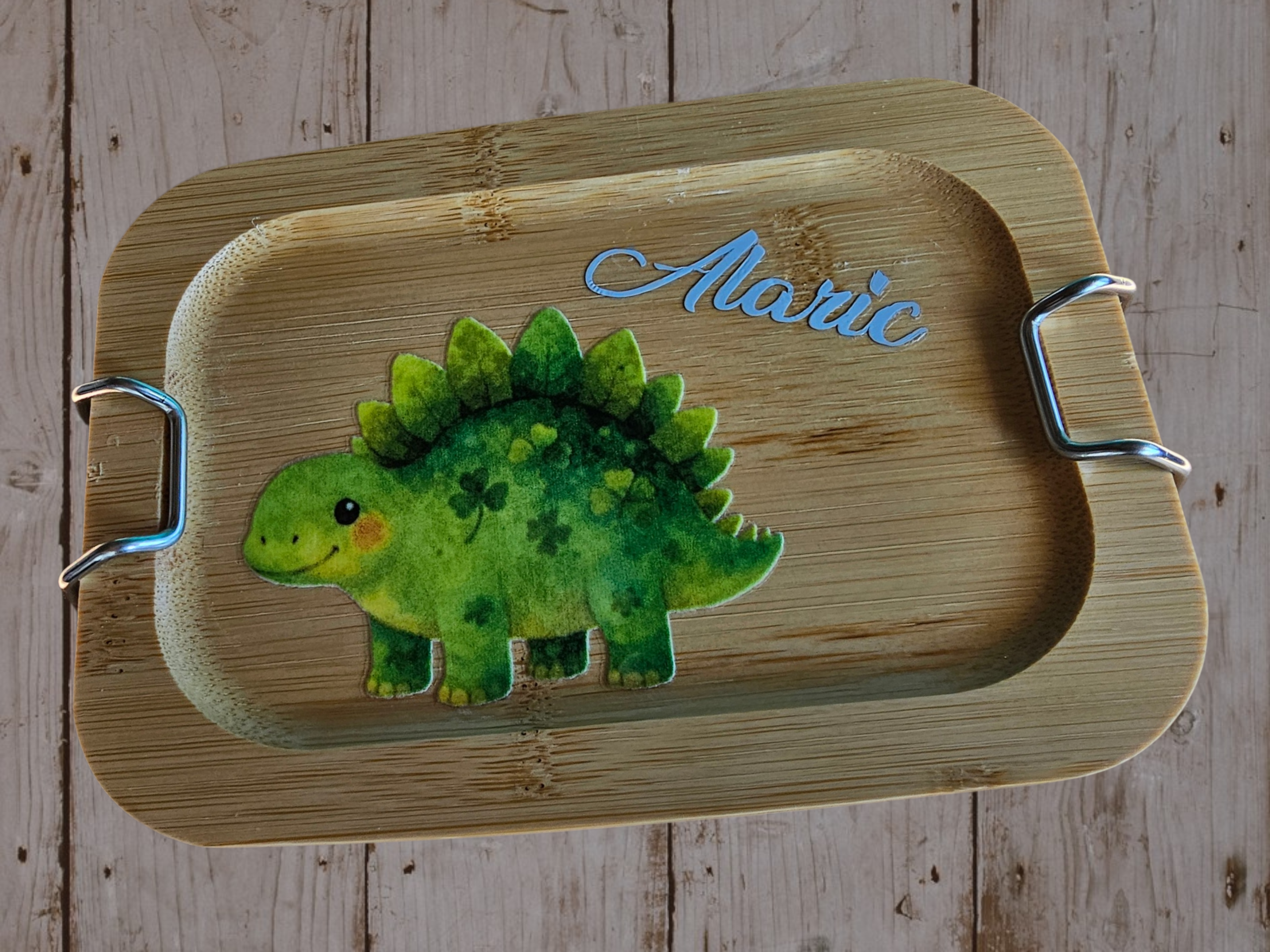 Personalisierte Brotdose mit Bambusdeckel