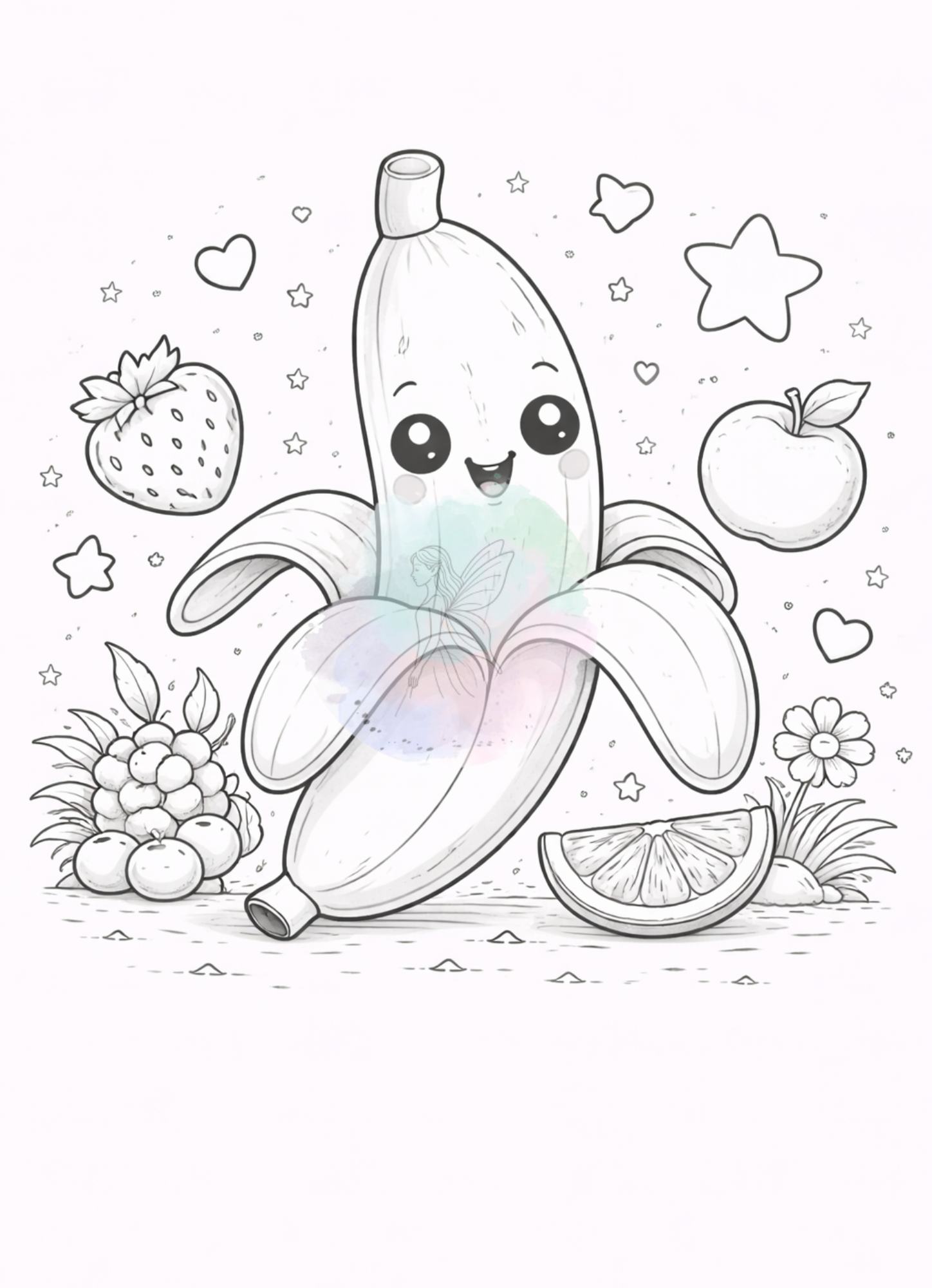 Ausmalbilder Obst